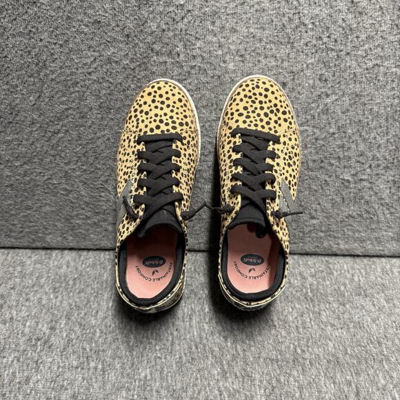 Dr. Scholls Cheetah Leopard Sweet Kicks Sneakers Shoe Lace Ups Womens 6.5 M Slip - Picture 5 of 7
